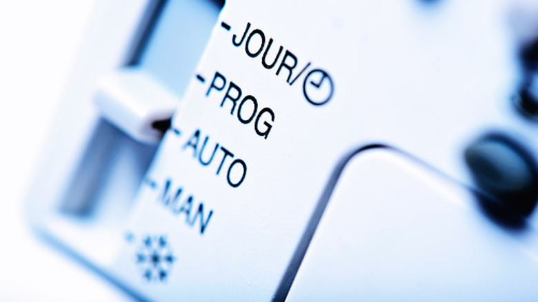 Termostat satt til automodus